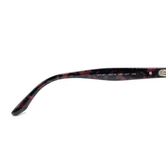 Prada VPR 08T U6K-1O1 Brown Red Tan Marble Eyeglasses Frames 53-16 140 Italy - Picture 10 of 12